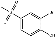 2-BROMO-4-(METHYLSULFONYL)PHENOL 구조식 이미지