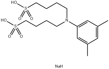 N,N-Bis(4-sulfobutyl)-3,5-dimethylaniline disodium salt  구조식 이미지
