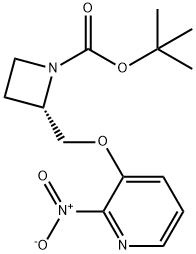 1-AZETIDINECARBOXYLIC ACID, 2-[[[2-NITRO-3-PYRIDINYL]OXY]METHYL]-, 1,1-DIMETHYLETHYL ESTER, (2S)- Structure