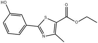 ethyl 2-(3-hydroxyphenyl)-4-methylthiazole-5-Carboxylate Structure