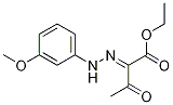 Butanoic acid, 2-[(3-Methoxyphenyl)hydrazono]-3-oxo-, ethyl ester Structure