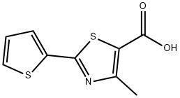 4-Methyl-2-(2-thienyl)-1,3-thiazole-5-carboxylic acid 구조식 이미지