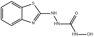 히드라진카르복사미드,2-(2-벤조티아졸릴)-N-히드록시-(9CI) 구조식 이미지