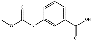 Benzoic acid, 3-[(methoxycarbonyl)amino]- (9CI) Structure