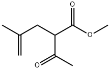 2-Acetyl-4-methyl-4-pentenoic acid methyl ester Structure