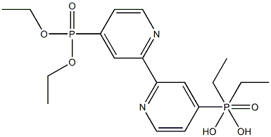TETRAETHYL 2,2'-BIPYRIDINE-5,5'-BISPHOSPHONATE Structure