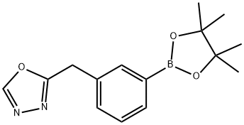 1,3,4-Oxadiazole, 2-[[3-(4,4,5,5-tetramethyl-1,3,2-dioxaborolan-2-yl)phenyl]methyl]- Structure