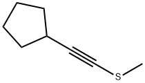 Cyclopentane, [(methylthio)ethynyl]- (9CI) Structure