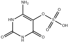 Sulfuric acid mono-(4-amino-2,6-dihydroxy-pyrimidin-5-yl) ester 구조식 이미지