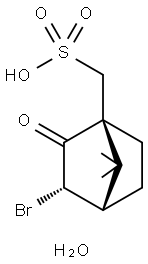 [(1S)-ENDO]-(+)-3-BROMO-10-CAMPHORSULFONICACID일수화물 구조식 이미지