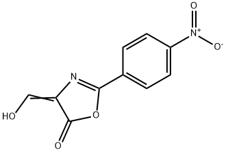 5(4H)-Oxazolone,  4-(hydroxymethylene)-2-(4-nitrophenyl)- Structure