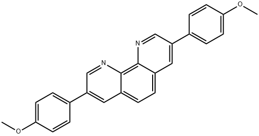 1,10-Phenanthroline, 3,8-bis(4-methoxyphenyl)- Structure