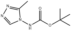 Carbamic acid, (3-methyl-4H-1,2,4-triazol-4-yl)-, 1,1-dimethylethyl ester (9CI) Structure