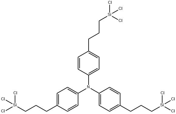 TRIS(P-TRICHLOROSILYLPROPYLPHENYL)AMINE Structure