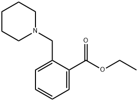 벤조산,2-(1-피페리디닐메틸)-,에틸에스테르 구조식 이미지