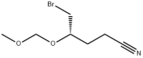 (4S)-5-BROMO-4-(METHOXYMETHOXY)-PENTANE NITRILE Structure