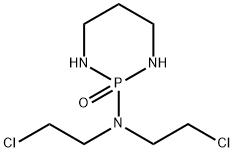 헥사하이드로-2-[비스(2-클로로에틸)아미노]-1,3,2-디아자포스포린2-옥사이드 구조식 이미지
