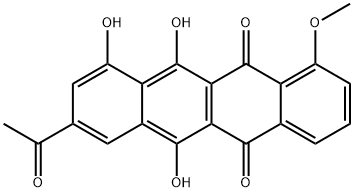 8-Acetyl-5,12-dihydro-6,10,11-trihydroxy-1-methoxynaphthacene-5,12-dione Structure