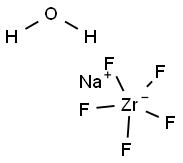 Sodium pentafluorozirconate monohydrate 구조식 이미지