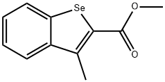 3-메틸벤조[b]셀레노펜-2-카르복실산메틸에스테르 구조식 이미지