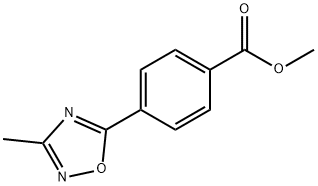 Methyl 4-(3-methyl-1,2,4-oxadiazol-5-yl)benzoate 구조식 이미지