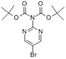 2-[BIS(TERT-BUTOXYCARBONYL)AMINO]-5-BROMOPYRIMIDINE Structure