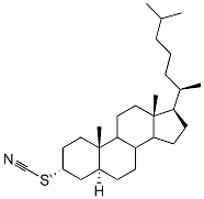 Thiocyanic acid, 5alpha-cholestan-3alpha-yl ester Structure