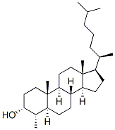 Cholestan-3-ol, 4-methyl-, (3alpha,4alpha,5alpha)- 구조식 이미지