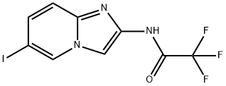 Acetamide, 2,2,2-trifluoro-N-(6-iodoimidazo[1,2-a]pyridin-2-yl)- Structure