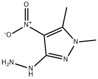 3H-Pyrazol-3-one,1,2-dihydro-1,5-dimethyl-4-nitro-,hydrazone(9CI) 구조식 이미지