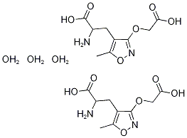 (r,s)-2-Amino-3-[3-(carboxymethoxy)-5-methyl-isoxazol-4 -yl]-propionic Acid Sesquihydrate Structure