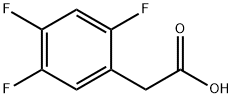 2,4,5-Trifluorophenylacetic acid 구조식 이미지