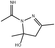 1H-Pyrazol-5-ol,  4,5-dihydro-1-(1-iminoethyl)-3,5-dimethyl- 구조식 이미지