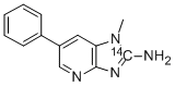 2-Amino-1-methyl-6-phenylimidazo[4,5-b]pyridine-2-14C 구조식 이미지