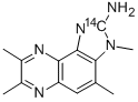 2-Amino-3,4,7,8-tetramethyl-3H-imidazo[4,5-f]quinoxaline 2-14C 구조식 이미지