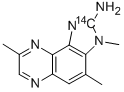 2-Amino-3,4,8-trimethyl-3H-imidazo[4,5-f]quinoxaline-2-14C Structure