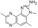 2-Amino-3,4,8-trimethyl-3H-imidazo[4,5-f]quinoxaline-2-14C 구조식 이미지