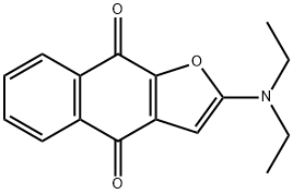 나프토[2,3-b]푸란-4,9-디온,2-(디에틸아미노)- 구조식 이미지