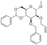 Methyl2-O-allyl-3-O-benzyl-4,6-O-benzylidene-a-D-mannopyranoside Structure