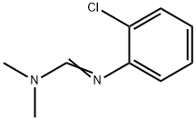N1,N1-디메틸-N2-(o-클로로페닐)포름아미딘 구조식 이미지