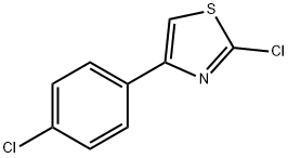 2-CHLORO-4-(4-CHLOROPHENYL)THIAZOLE 구조식 이미지
