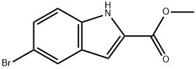 5-Bromoindole-2-carboxylic acid methyl ester Structure