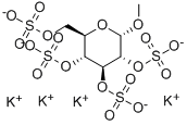 Methyla-D-glucopyranoside2,3,4,6-tetrasulfatepotassiumsalt Structure