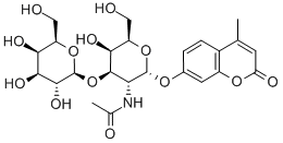 4-Methylumbelliferyl 2-Acetamido-2-deoxy-3-O-(b-D-galactopyranosyl)-a-D-galactopyranoside Structure