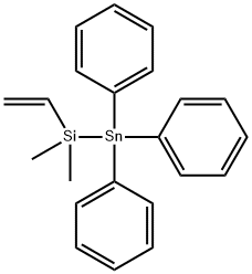 TRIPHENYL STANNYL DIMETHYL VINYL SILANE Structure