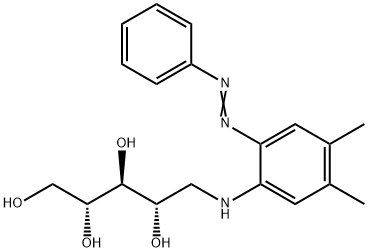 1-deoxy-1-(6-phenylazo-3,4-xylidino)-D-ribitol 구조식 이미지