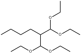 2-DIETHOXYMETHYL-1,1-DIETHOXYHEXANE Structure