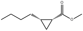 시클로프로판카르복실산,2-부틸-,메틸에스테르,(1R,2S)-(9CI) 구조식 이미지