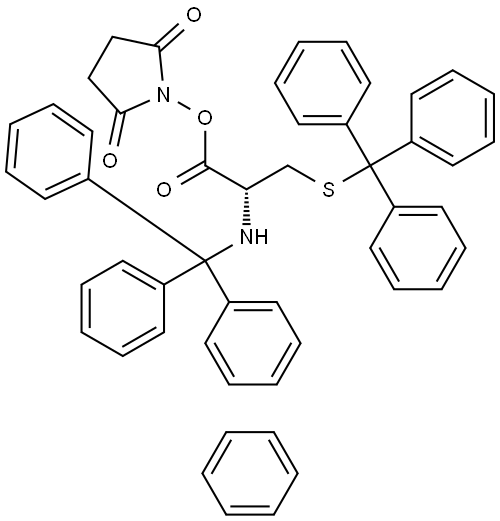 TRT-CYS(TRT)-OSU벤젠 구조식 이미지