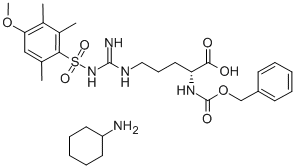 Z-D-ARG(MTR)-OH CHA Structure